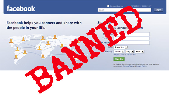 banned by facebook